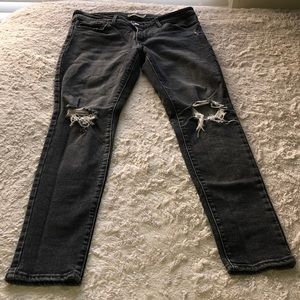 Levi’s skinny jeans. Low rise